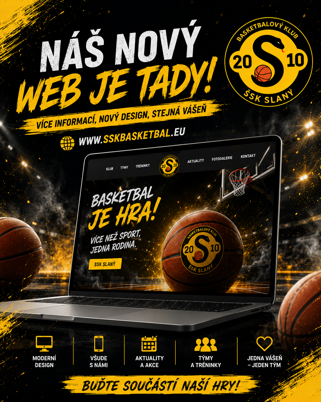 Máme nový web! Vše o ŠSK Slaný na jednom místě