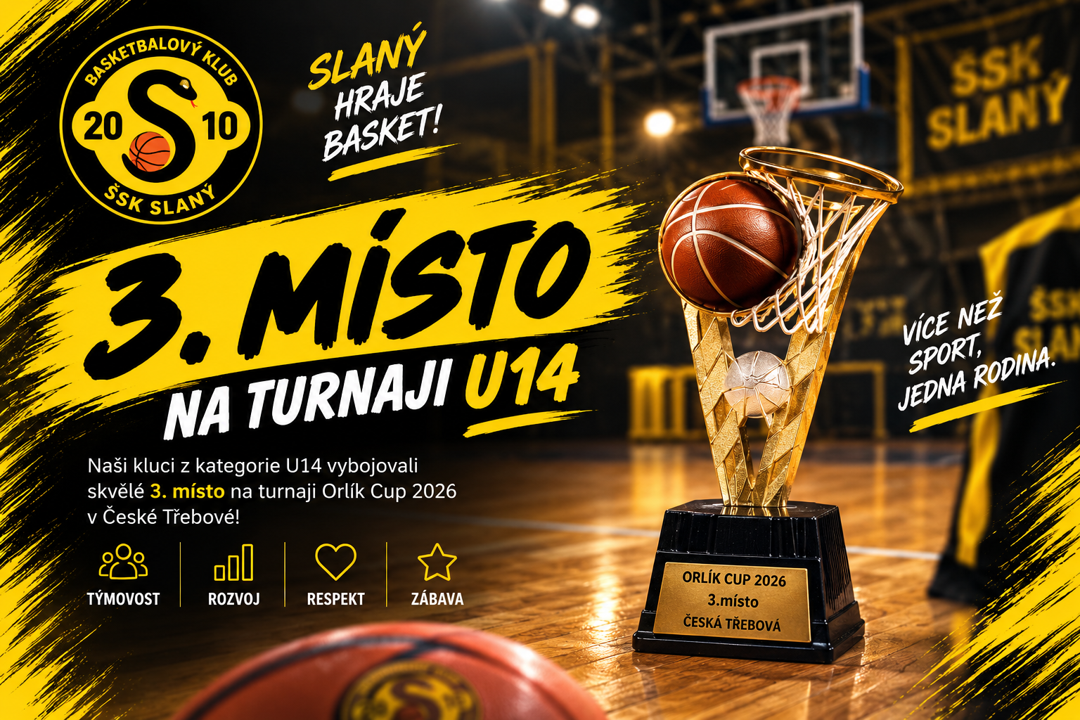 U14 přivezli bronz z Orlík Cupu v České Třebové